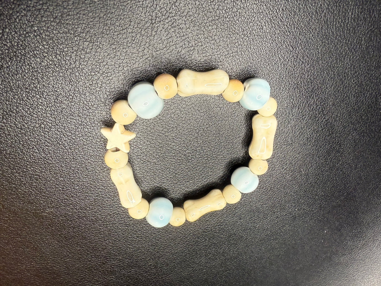 Handcrafted ceramic beaded bracelet set