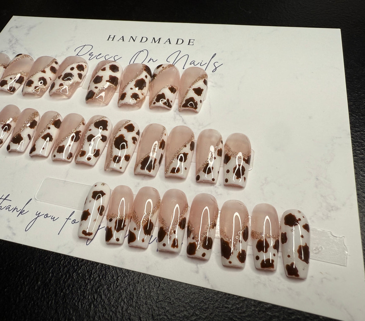 24-Piece Medium Coffin Press-On Nail Set