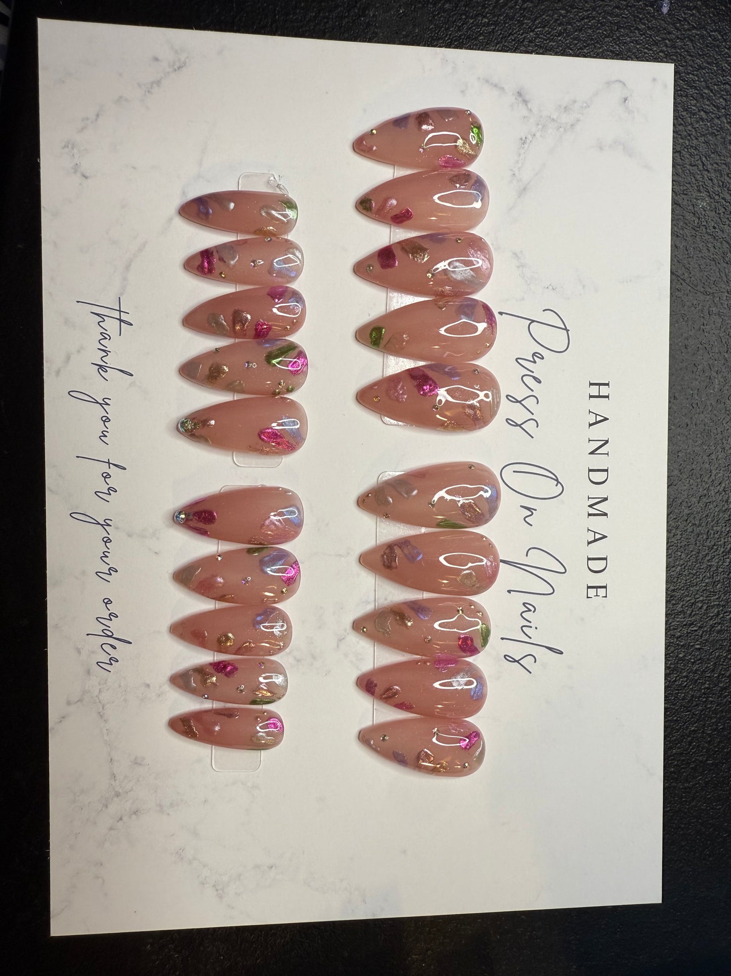 20 piece medium stiletto press on set
