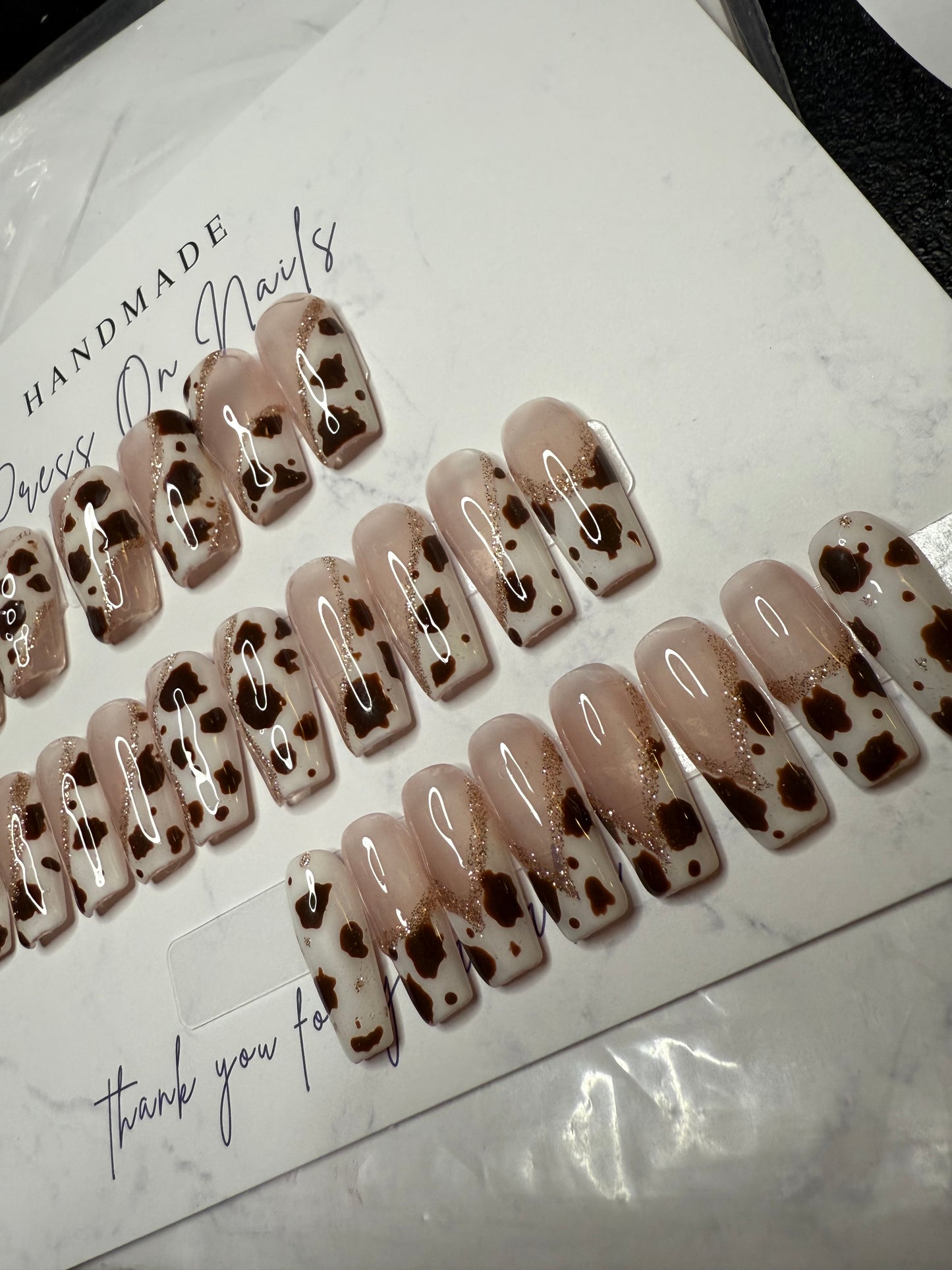 24-Piece Medium Coffin Press-On Nail Set