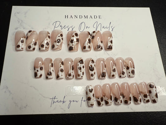24-Piece Medium Coffin Press-On Nail Set