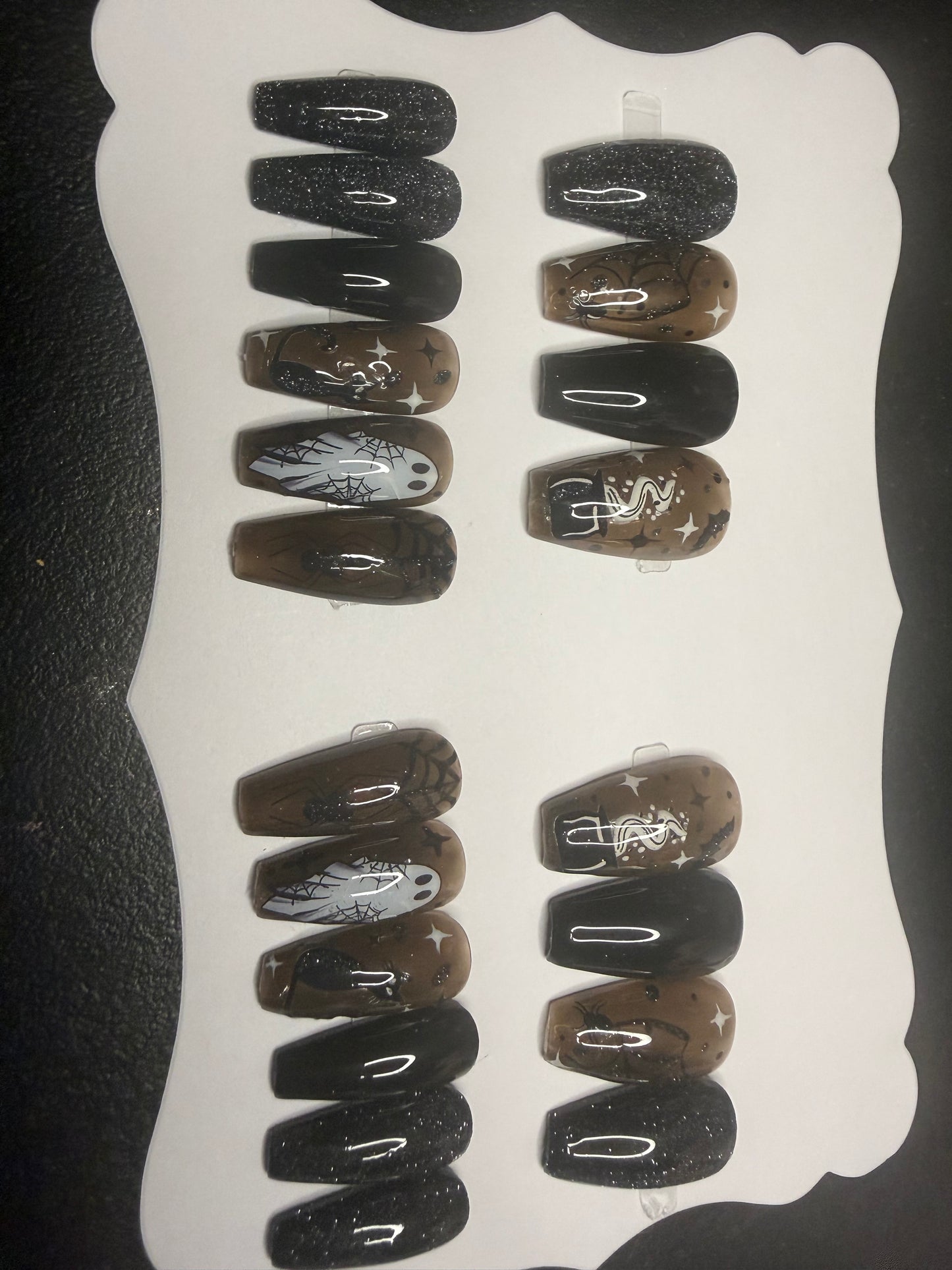 20 piece handmade reusable Halloween press on nails
