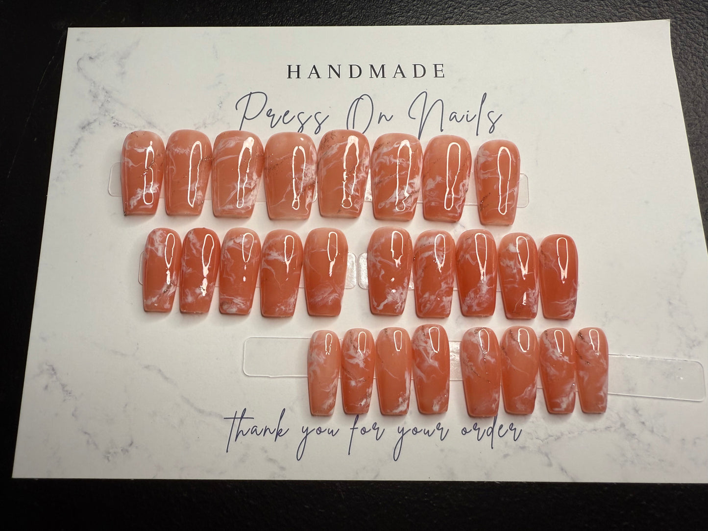 24-Piece Medium Coffin Press-On Nail Set