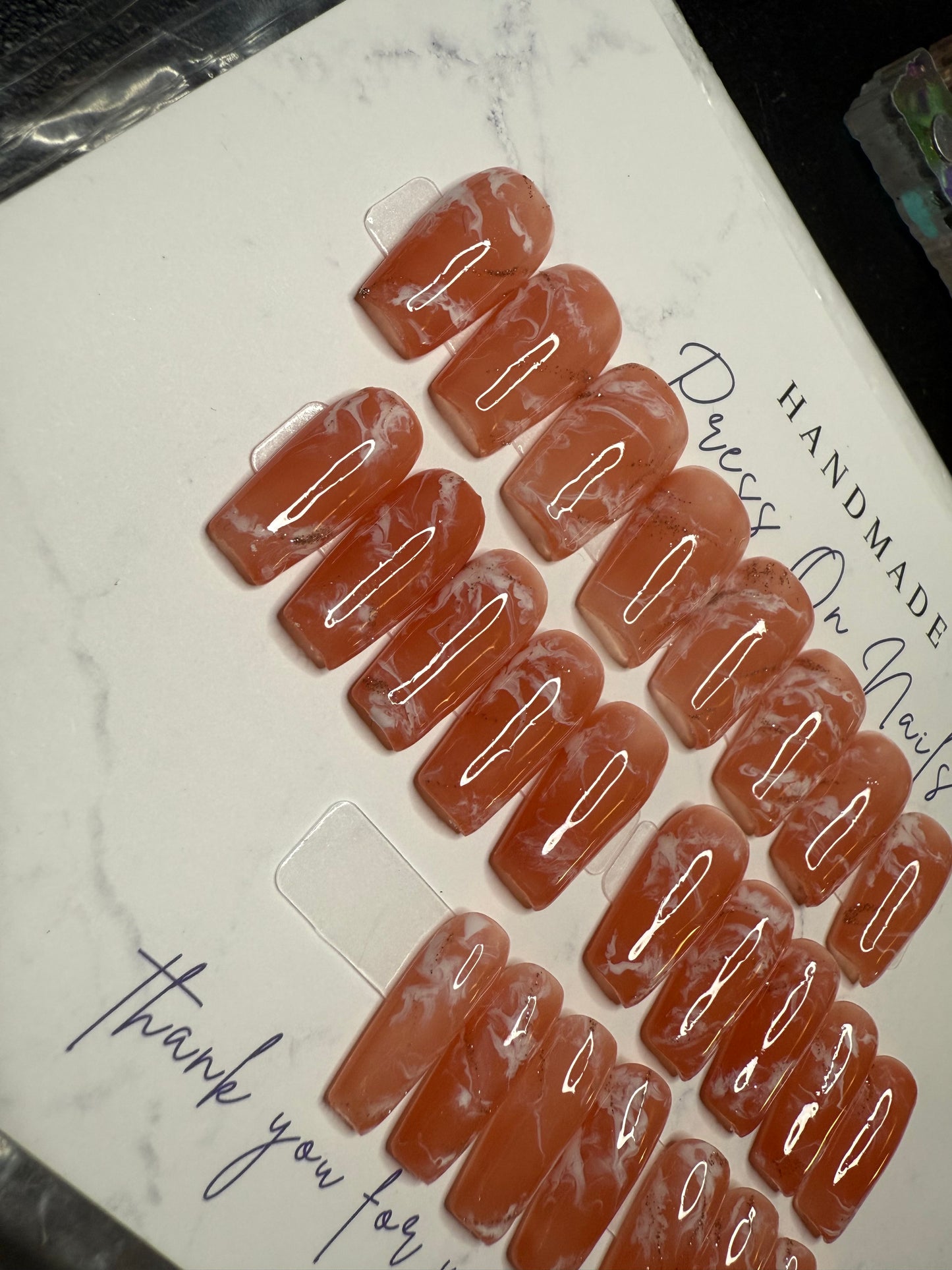 24-Piece Medium Coffin Press-On Nail Set