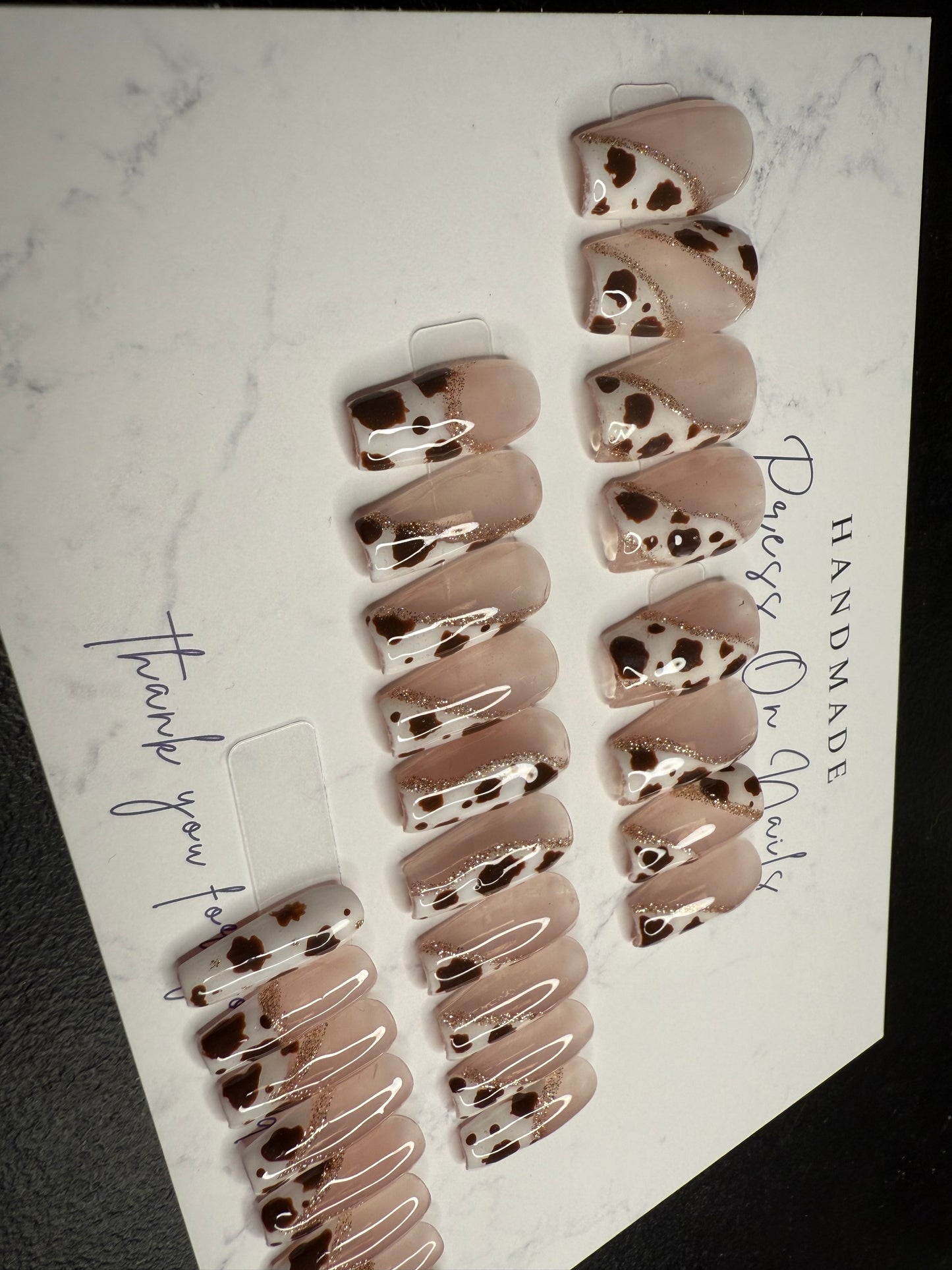 24-Piece Medium Coffin Press-On Nail Set