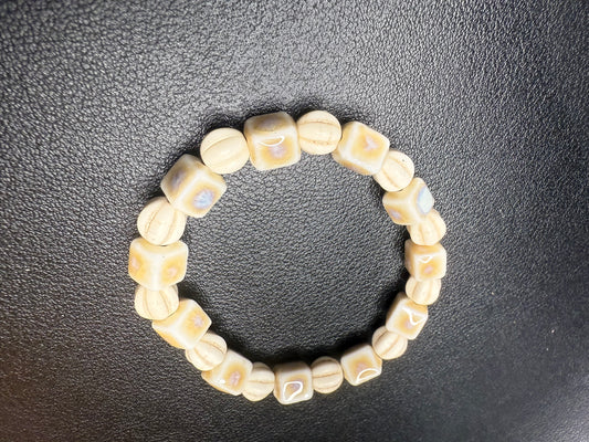 Handcrafted ceramic beaded bracelet set