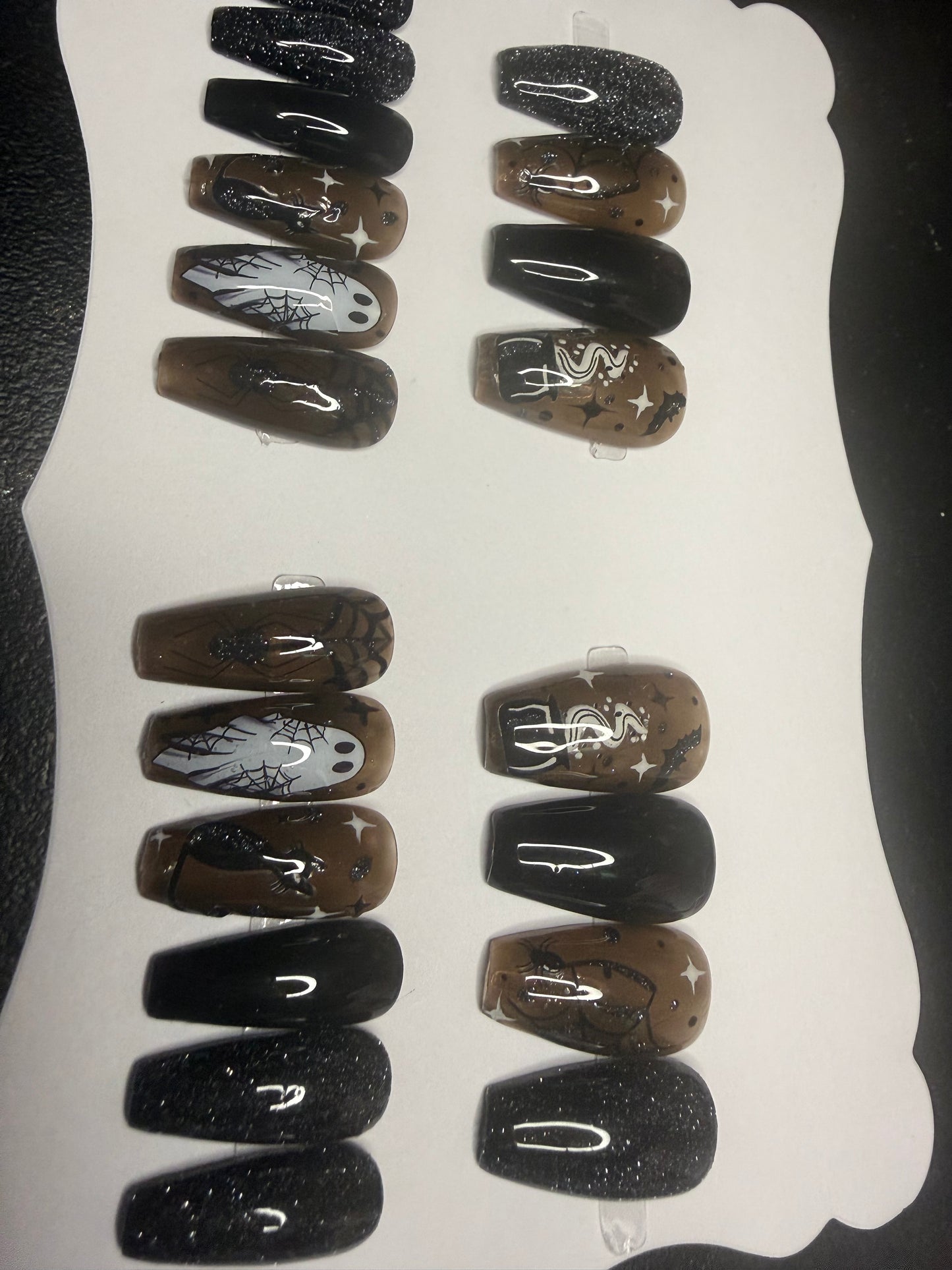 20 piece handmade reusable Halloween press on nails