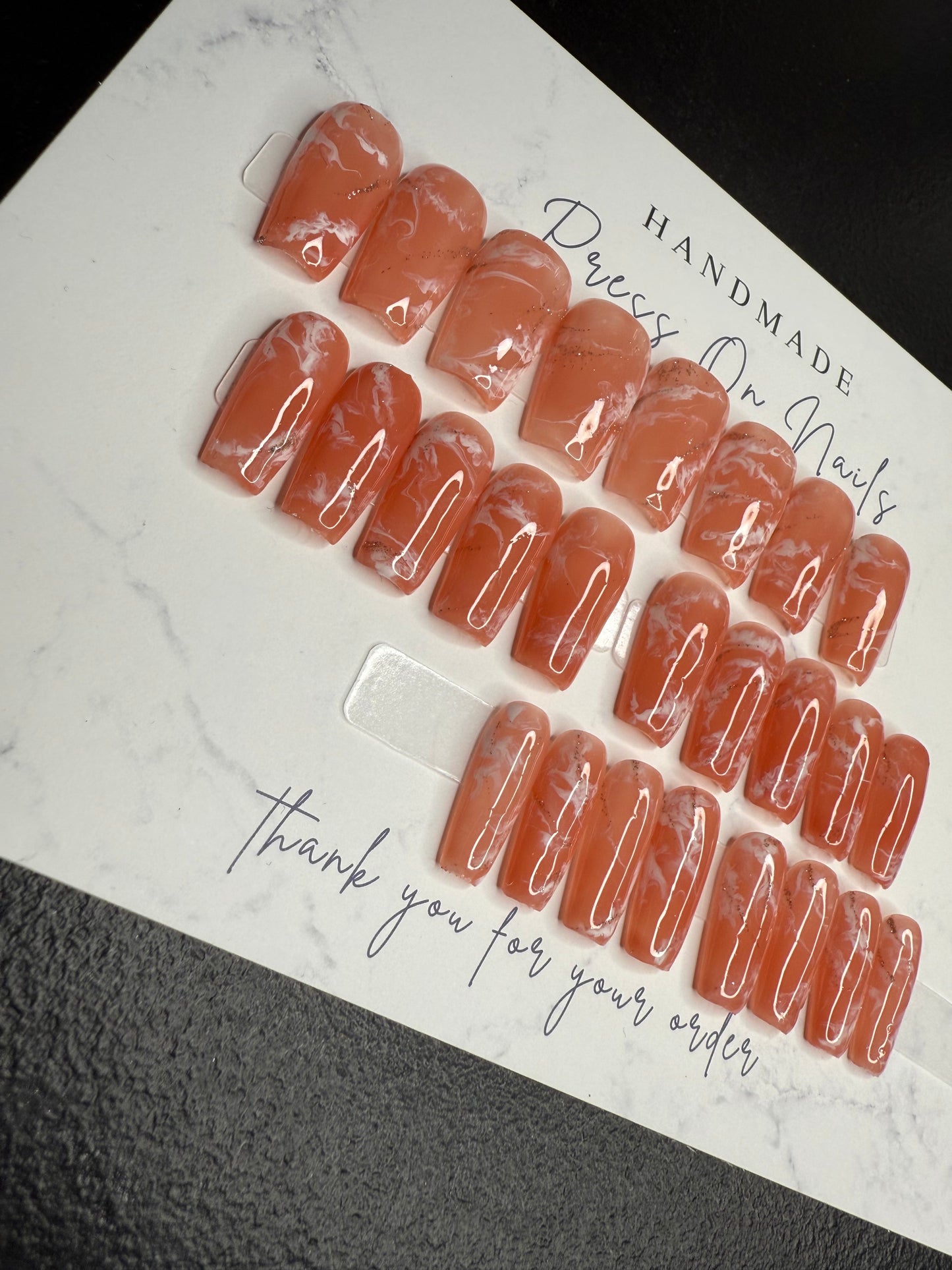 24-Piece Medium Coffin Press-On Nail Set