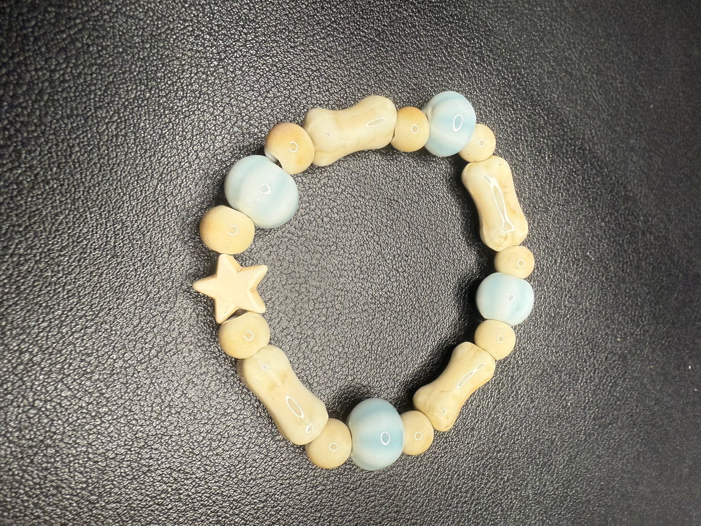 Handcrafted ceramic beaded bracelet set